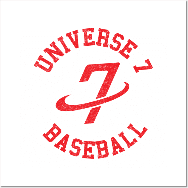 Universe 7 Baseball Team Wall Art by huckblade